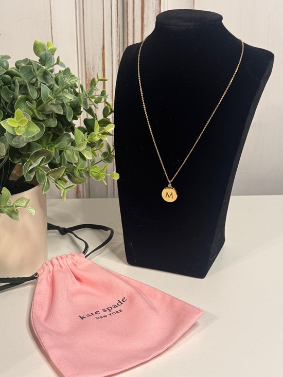 Jewelry - Kate spade 12k Gold-Plated Initials Pendant Necklace, 17" + 3" Extender